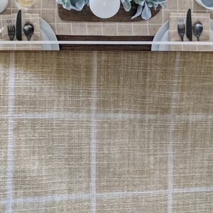 Table runner 14" x 72" Beige Tan By Fieldcrest 100% Cotton